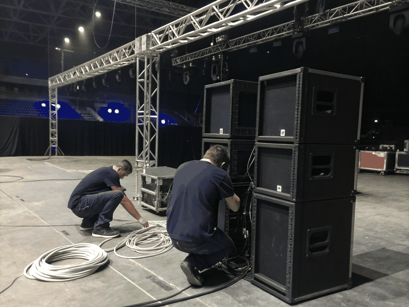 Behind the scenes at an Istanbul music venue