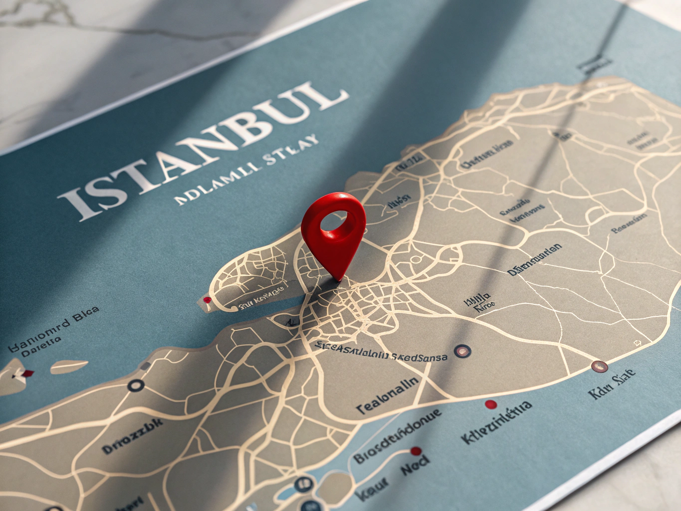 Logistics team planning travel routes on digital maps
